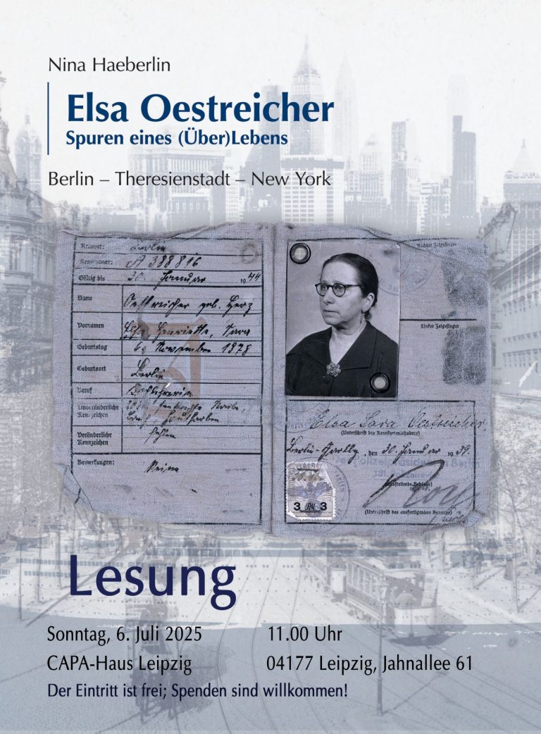 Elsa Oestreicher Lesung im CAPA-Haus